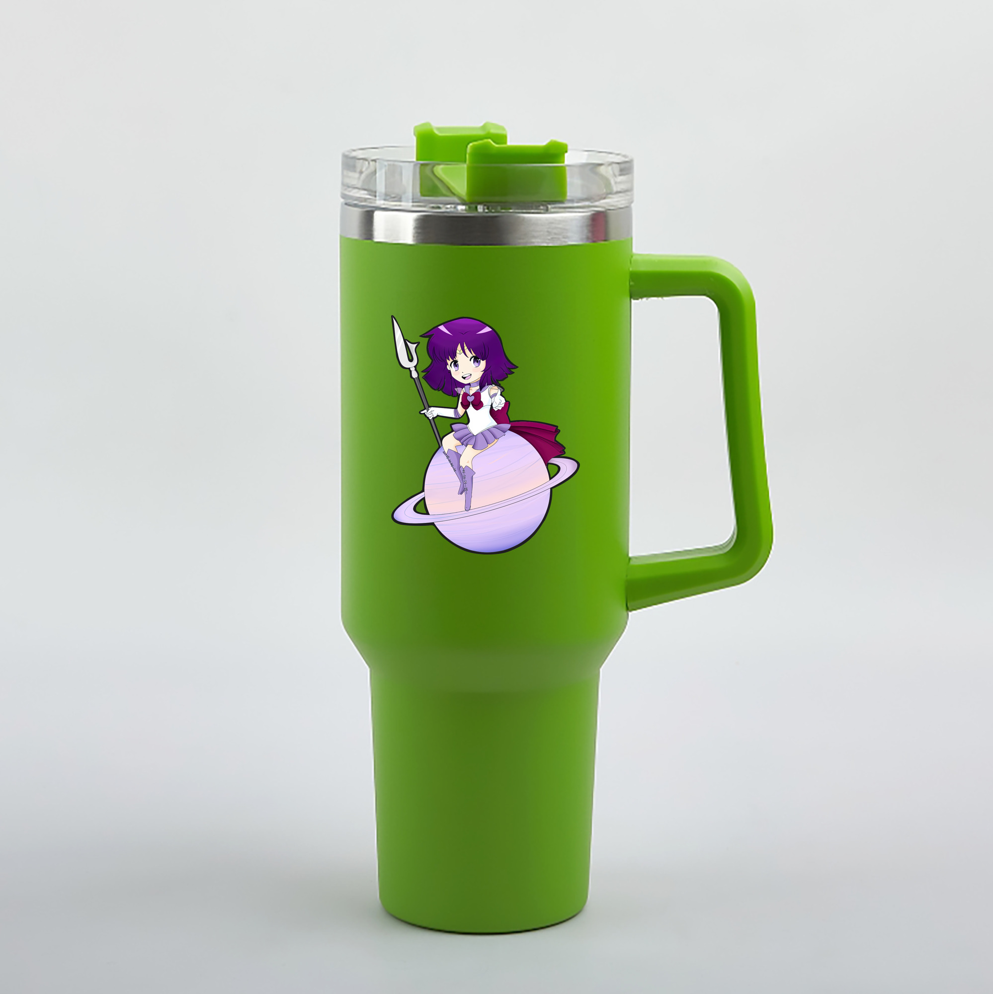 （画像用） 美少女戦士セーラームーン 土萠ほたる Sailor Moon Tomoe Hotaru （セーラーサターン；Sailor Saturn） 1200mL車用タンブラー（カラープリント）